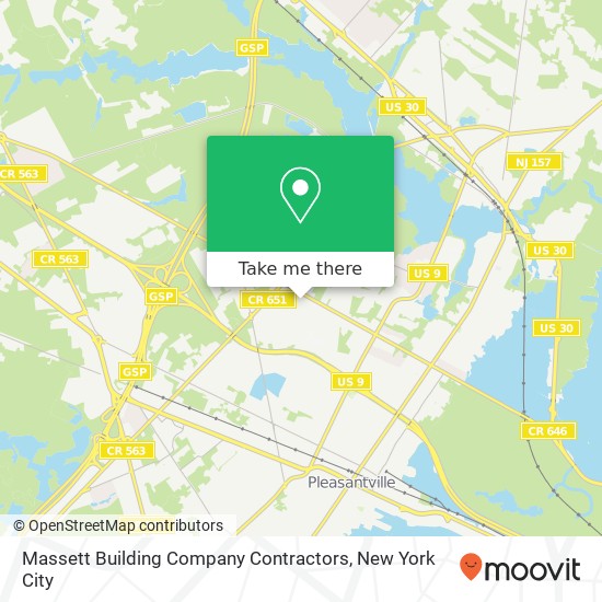 Massett Building Company Contractors map