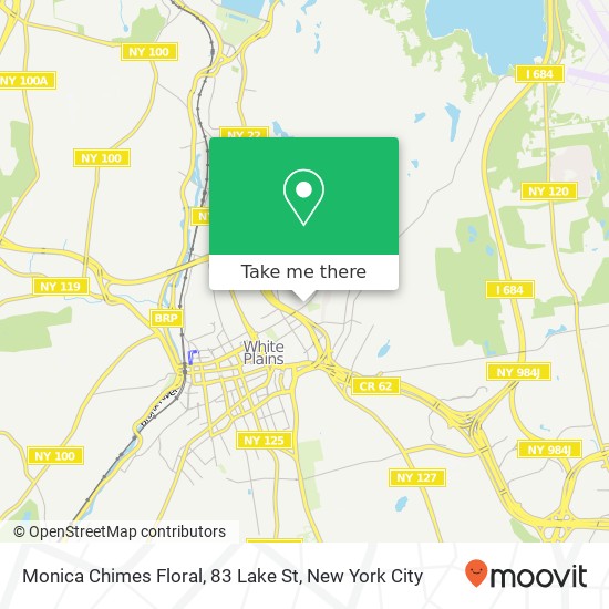 Mapa de Monica Chimes Floral, 83 Lake St