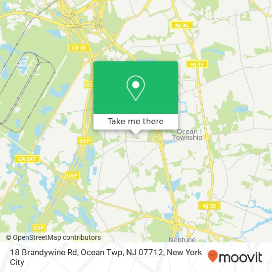 18 Brandywine Rd, Ocean Twp, NJ 07712 map