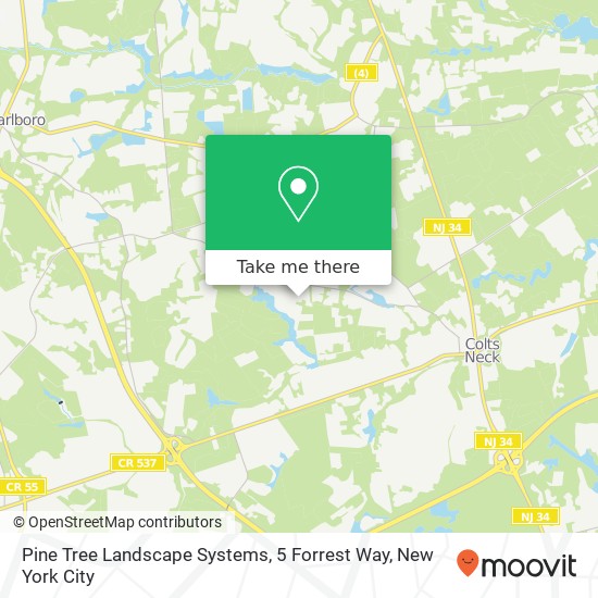 Pine Tree Landscape Systems, 5 Forrest Way map