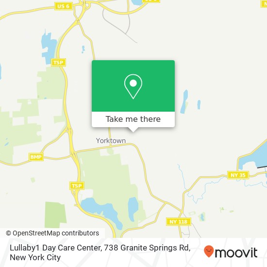 Mapa de Lullaby1 Day Care Center, 738 Granite Springs Rd