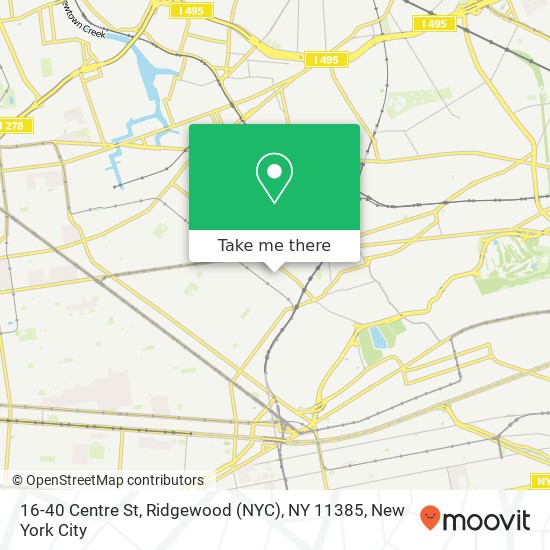 16-40 Centre St, Ridgewood (NYC), NY 11385 map