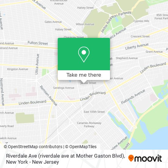 Mapa de Riverdale Ave (riverdale ave at Mother Gaston Blvd)