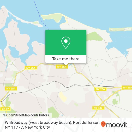 W Broadway (west broadway beach), Port Jefferson, NY 11777 map