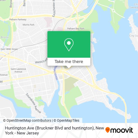 Huntington Ave (Bruckner Blvd and huntington) map