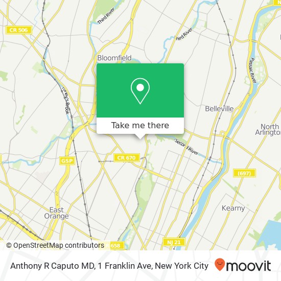 Anthony R Caputo MD, 1 Franklin Ave map