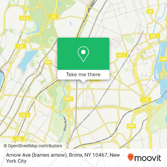 Arnow Ave (barnes arnow), Bronx, NY 10467 map