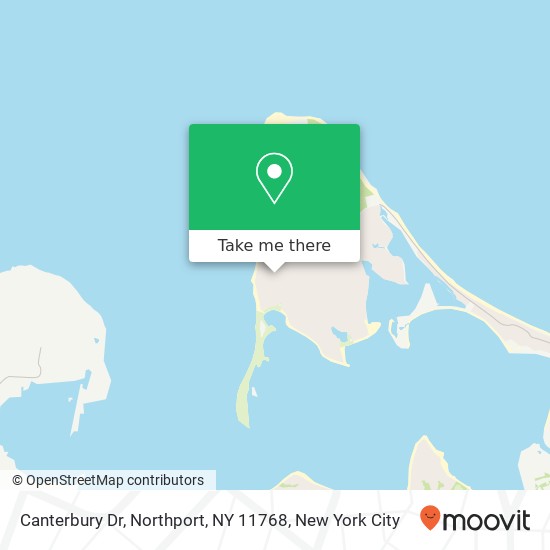 Mapa de Canterbury Dr, Northport, NY 11768