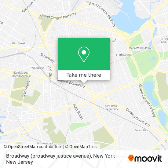 Mapa de Broadway (broadway justice avenue)