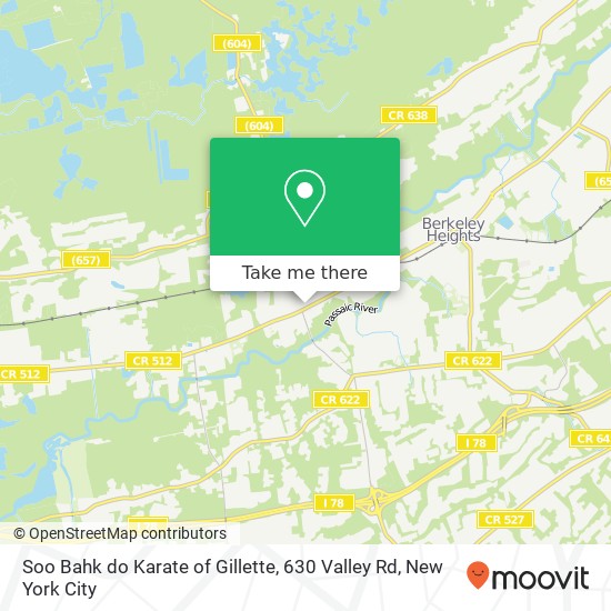 Mapa de Soo Bahk do Karate of Gillette, 630 Valley Rd