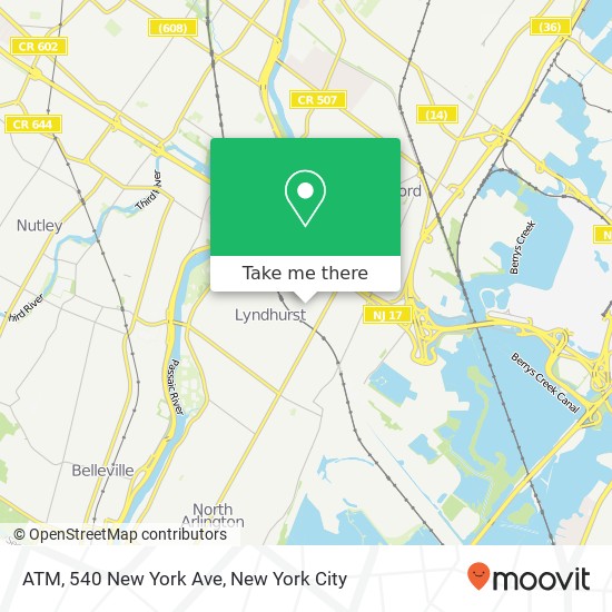 ATM, 540 New York Ave map