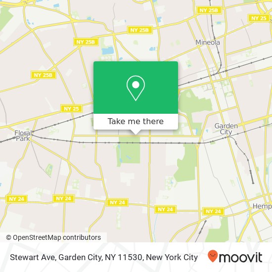Stewart Ave, Garden City, NY 11530 map