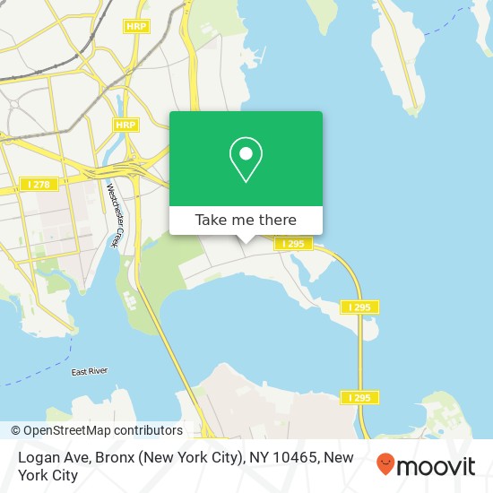 Logan Ave, Bronx (New York City), NY 10465 map