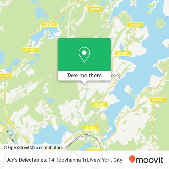 Mapa de Jan's Delectables, 14 Tobyhanna Trl