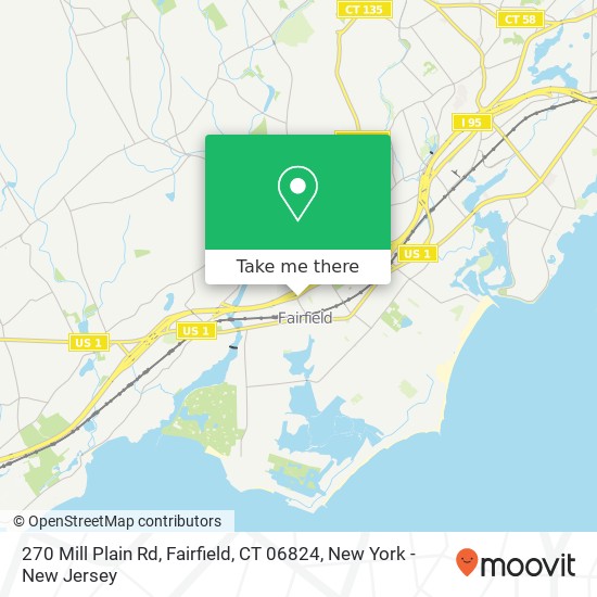 270 Mill Plain Rd, Fairfield, CT 06824 map
