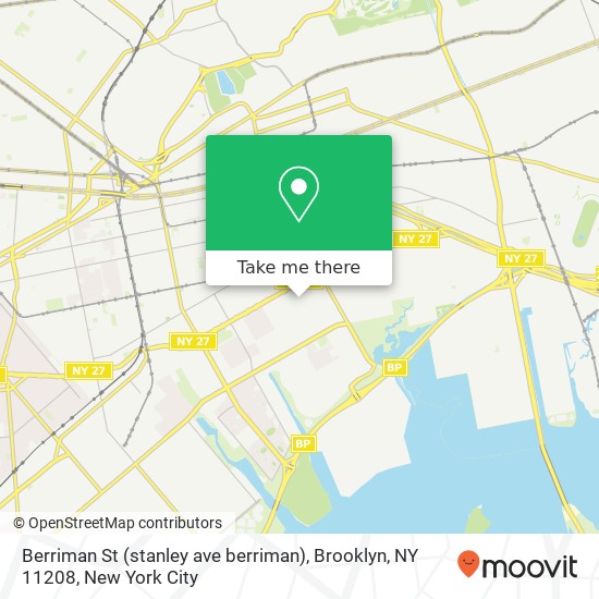Berriman St (stanley ave berriman), Brooklyn, NY 11208 map