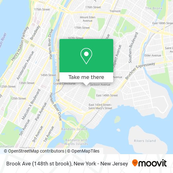 Brook Ave (148th st brook) map