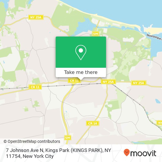 7 Johnson Ave N, Kings Park (KINGS PARK), NY 11754 map