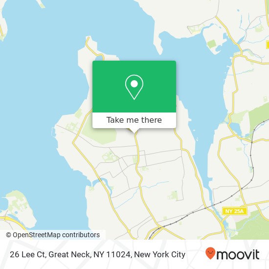 Mapa de 26 Lee Ct, Great Neck, NY 11024