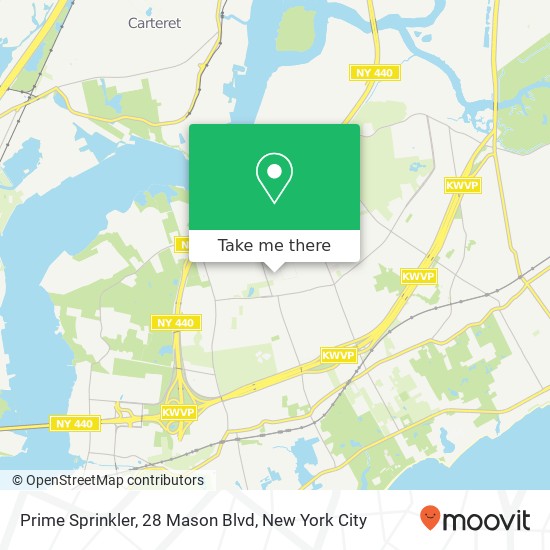 Mapa de Prime Sprinkler, 28 Mason Blvd