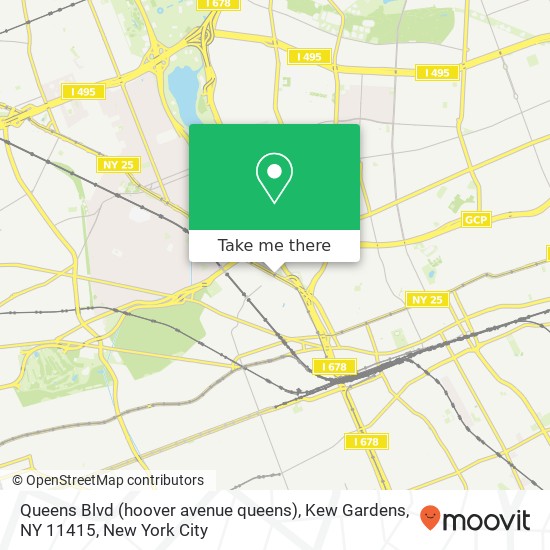 Queens Blvd (hoover avenue queens), Kew Gardens, NY 11415 map