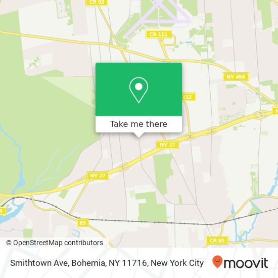 Mapa de Smithtown Ave, Bohemia, NY 11716