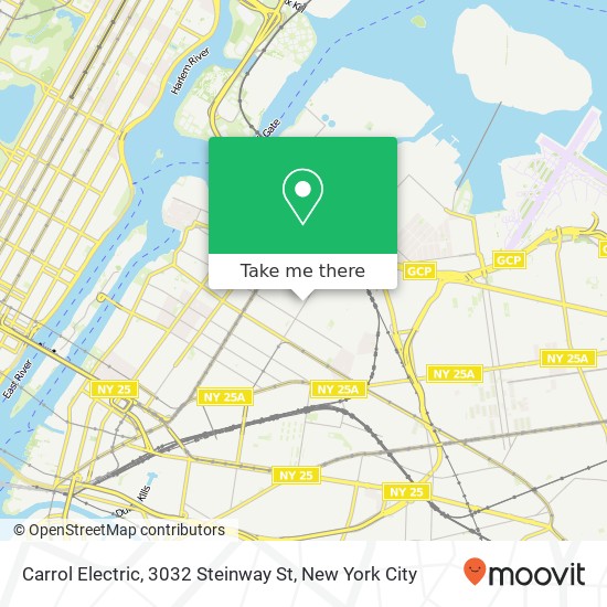 Mapa de Carrol Electric, 3032 Steinway St