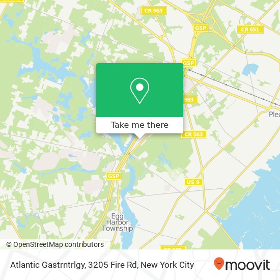 Atlantic Gastrntrlgy, 3205 Fire Rd map