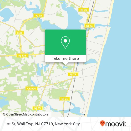 1st St, Wall Twp, NJ 07719 map