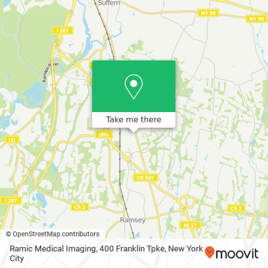 Mapa de Ramic Medical Imaging, 400 Franklin Tpke