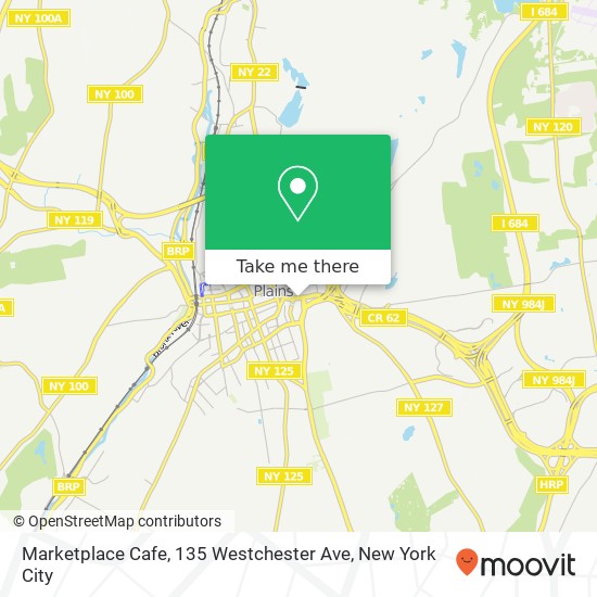 Mapa de Marketplace Cafe, 135 Westchester Ave
