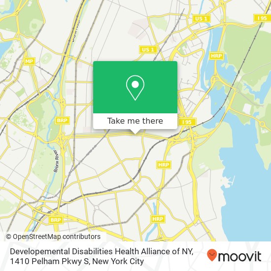 Developemental Disabilities Health Alliance of NY, 1410 Pelham Pkwy S map