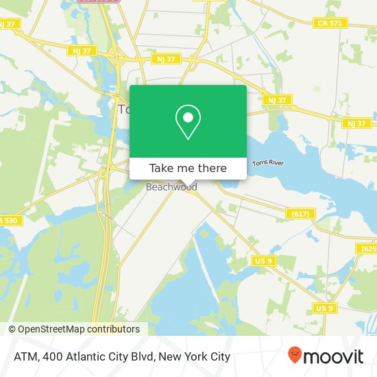 ATM, 400 Atlantic City Blvd map