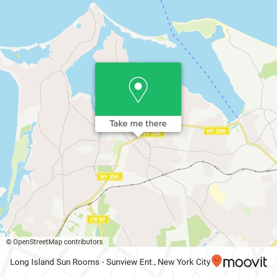 Mapa de Long Island Sun Rooms - Sunview Ent.