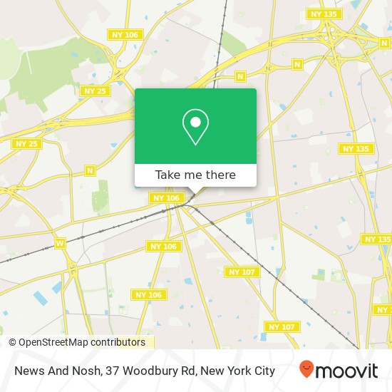 Mapa de News And Nosh, 37 Woodbury Rd