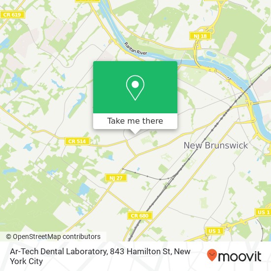 Mapa de Ar-Tech Dental Laboratory, 843 Hamilton St