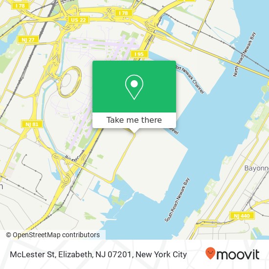 McLester St, Elizabeth, NJ 07201 map