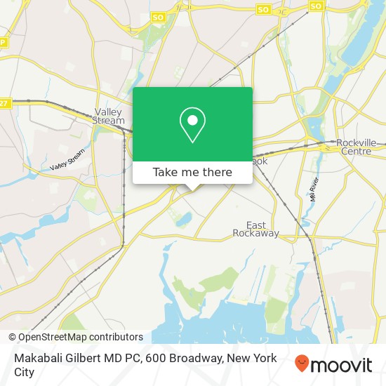 Makabali Gilbert MD PC, 600 Broadway map