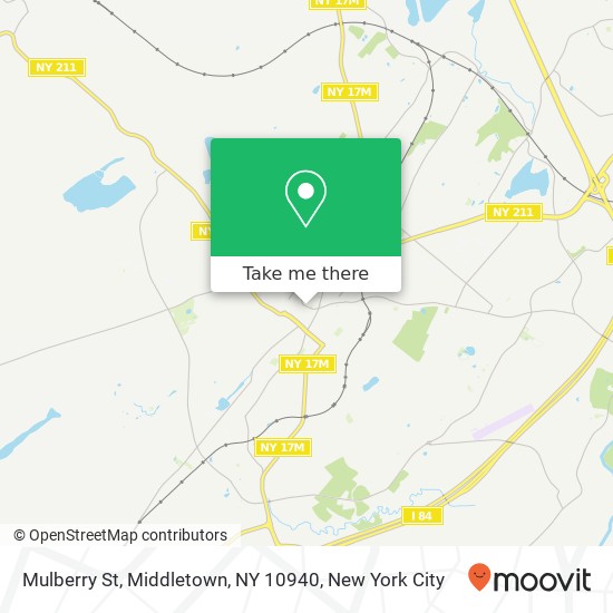 Mapa de Mulberry St, Middletown, NY 10940
