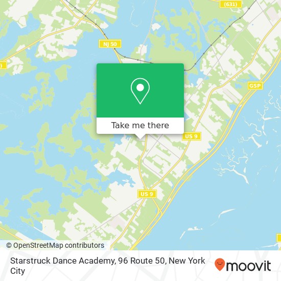 Mapa de Starstruck Dance Academy, 96 Route 50