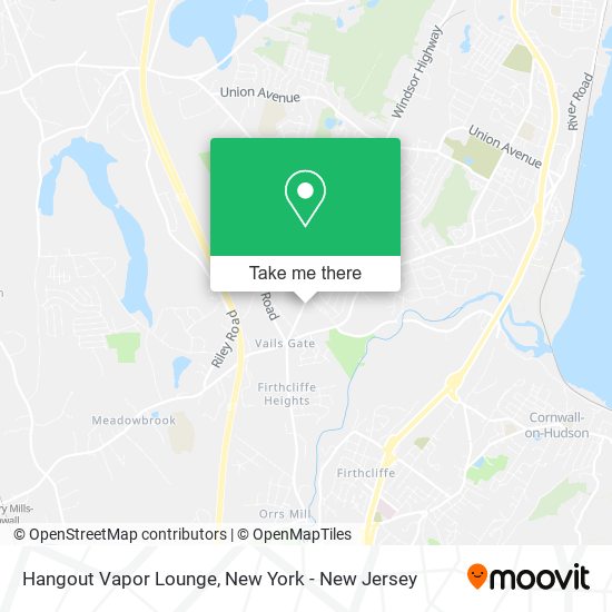 Hangout Vapor Lounge map