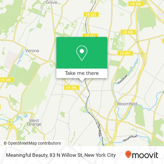 Mapa de Meaningful Beauty, 83 N Willow St