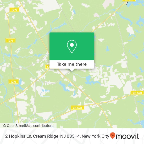 2 Hopkins Ln, Cream Ridge, NJ 08514 map