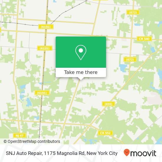 SNJ Auto Repair, 1175 Magnolia Rd map