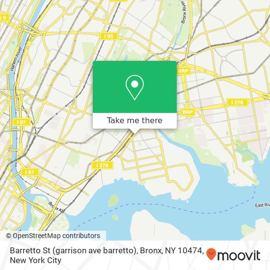 Barretto St (garrison ave barretto), Bronx, NY 10474 map