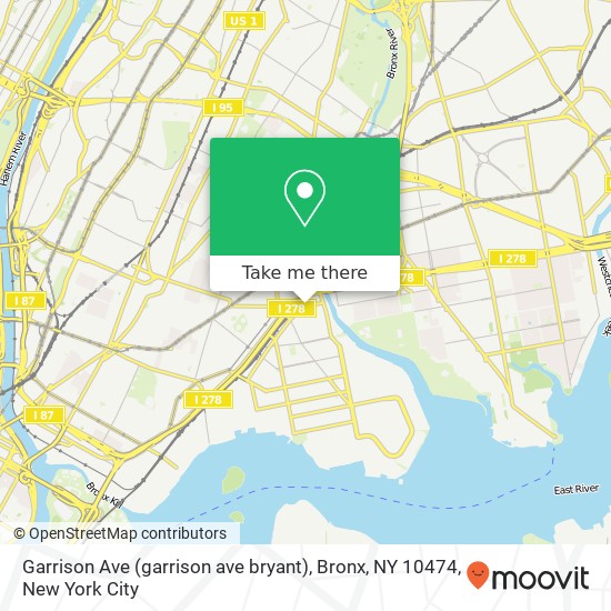 Garrison Ave (garrison ave bryant), Bronx, NY 10474 map