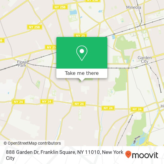 888 Garden Dr, Franklin Square, NY 11010 map