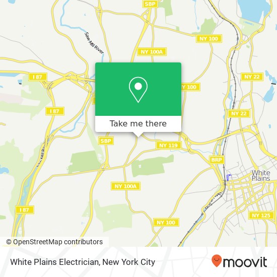 Mapa de White Plains Electrician