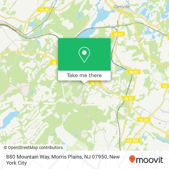 880 Mountain Way, Morris Plains, NJ 07950 map
