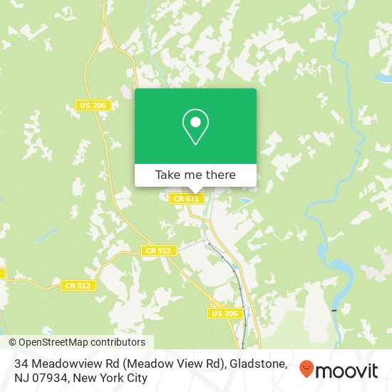 34 Meadowview Rd (Meadow View Rd), Gladstone, NJ 07934 map